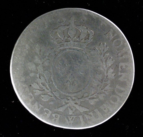 Louis XV - 1/2 Ecu with bandeau 1748 W Lille - Picture 2 of 2