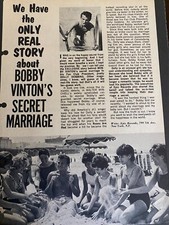 Bobby Vinton, Full Page Vintage Clipping