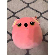 TY Squish-a-Boos Poppy the Pink Koala Bear Cushion Pillow Soft Plush Toy