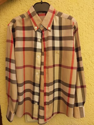Orig Burberry Hemd Jungen Gr 7 JAHRE , wie Neu 