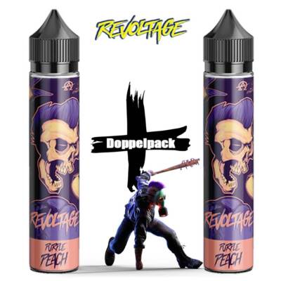 2x Revoltage Purple Peach Aroma Doppelpack Longfill E-Liquid Pfirsich Frische