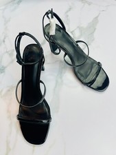 New Urban Outfitters Piper Thin Block Heels Black Patent Leather 8M