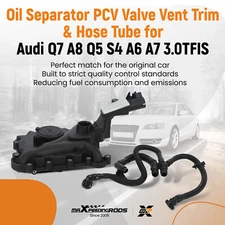 Oil Separator PCV Valve Vent Trim Kit For Audi Q7 A8 06E103547AB 06E103547AC