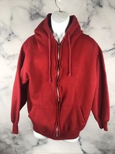 Jon Lauren Apparel VTG Zip up Red Sweater Jacket Men Large