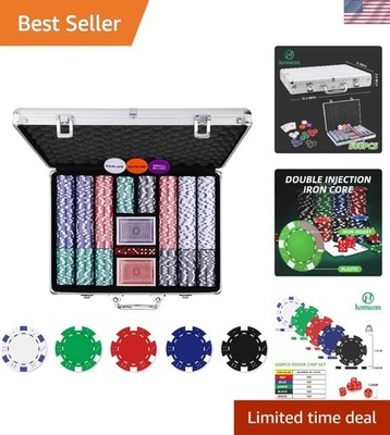 Ultimate Poker Night Essentials: 500PC Chips, Aluminum Case, and Accessories