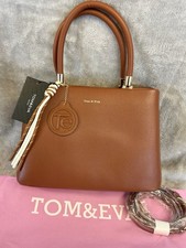 	STUNNING TAN COLOUR MED SIZE TOTE ABSOLUTELY TOP END QUALITY BY TOM & EVA PARIS