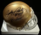Rudy Ruettiger Autographed Notre Dame Mini Helmet W/Believe Insc JSA