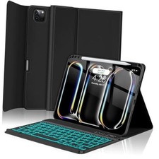 for iPad Pro 11 Inch Case with Keyboard M5/M4, 2025/2024 , Magnetic Black