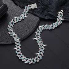 Men's Cuban Link Chain Bracelet Gold Plated Stainless Steel Necklace 13/15MM New