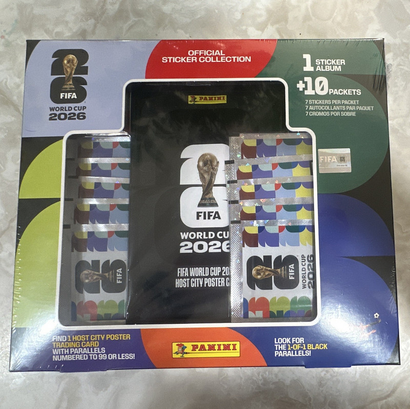 Panini FIFA World Cup 2026 Soccer Sticker Album + 10 Sticker Packets Set