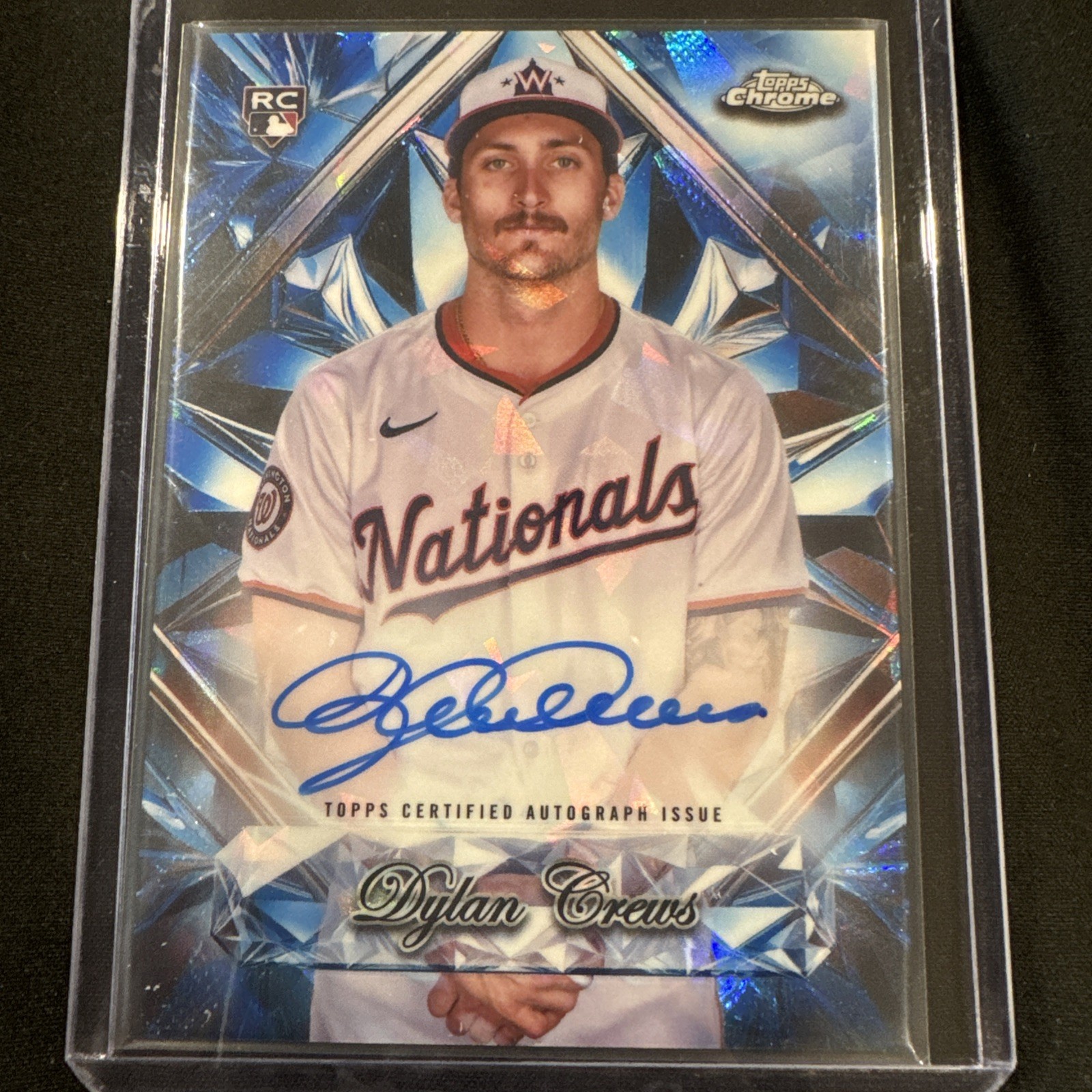 Dylan Crews RC 2025 Topps Chrome Sapphire Selections Rookie Auto Washington