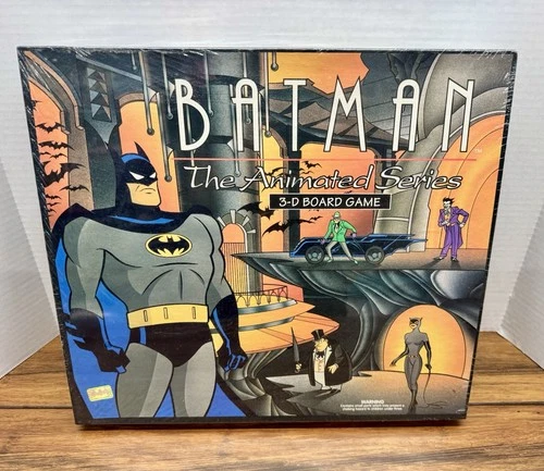 VTG 1992 Parker Brothers Batman Animated Series 3D Board Game Sealed New Read!