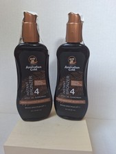 Lot Of 2 Australian Gold Instant Bronzer Spray Gel Sunscreen  SPF 4 8 oz