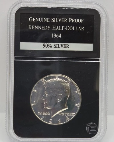 1964 Silver Proof Kennedy Half Dollar - PCS Stamps & Coins
