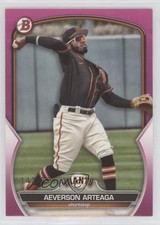 2023 Bowman Prospects Fuchsia 142/299 Aeverson Arteaga #BP-60 3gr