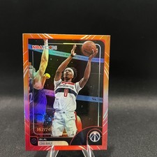 Bilal Coulibaly NBA Hoops 2023 Rookie Basketball Card #170 Orange Parallel 162/2. rookie card picture