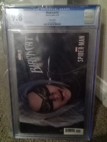 BLACK CAT #1 in NM/MINT CGC 9.8 graded a 2019 MARVEL comic - Game Edition