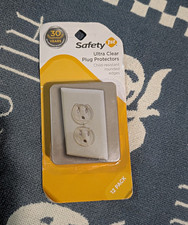 Safety 1st Ultra Clear Plug Protectors Outlet Covers, White 12 Pack