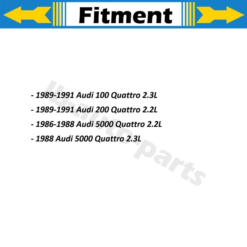 Тормозной шланг передний задний 4x для 1988 Audi 5000 Quattro 2,3 л Dorman - Изображение 2 из 4