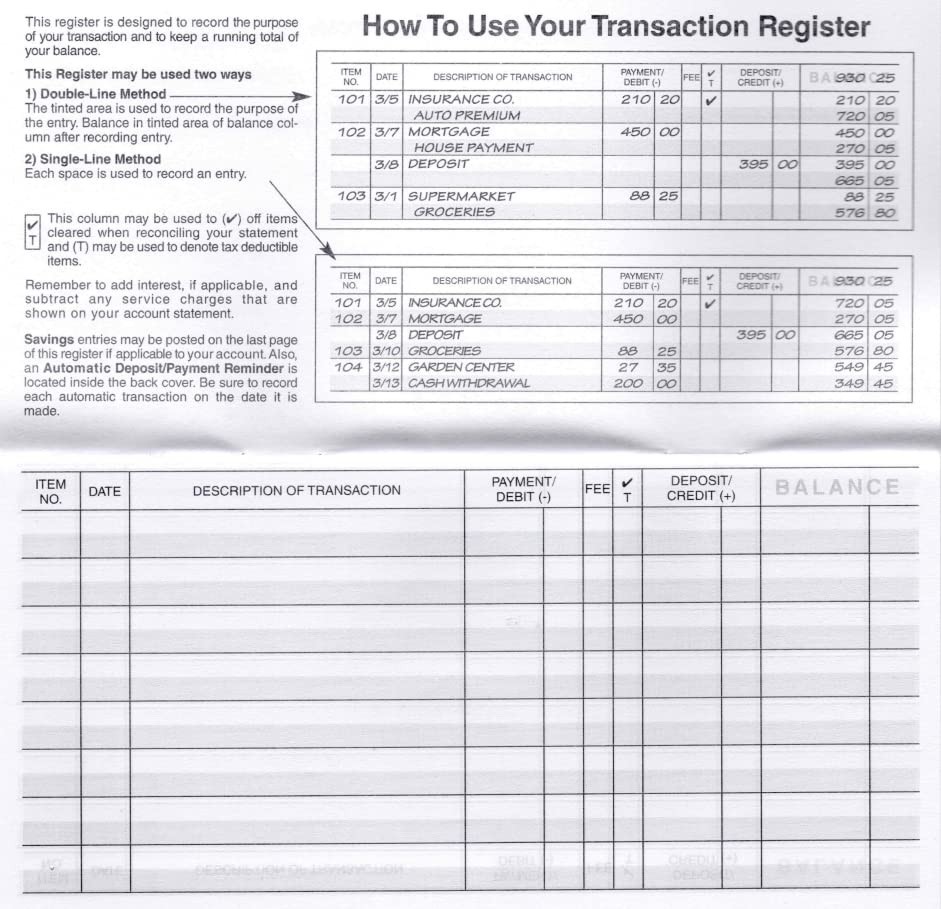 как выглядит 12 Checkbook Transaction Registers 2025-2026-2027 Calendars Check Book Bank ... фото