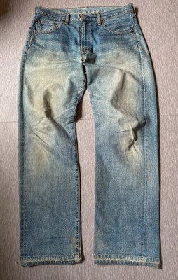 Vintage 1993 Levis 502 Big E Redline Selvedge Jeans Japan Talon Zip Tag 34 35x32