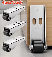 4pcs Doors Sinking Repair Caster Wheels Support Door Droop Pulley With Screws