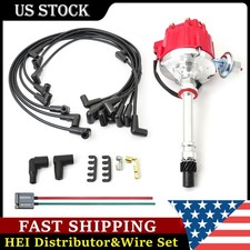 Hei Distributor 65k Coil With Spark Plug Wires 9000rpm Hei Distributor For Chev
