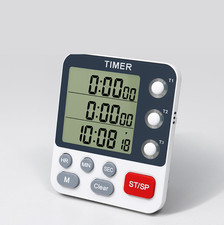 3 Buttons Cooking Timer Clock Timer Gadget  Count-Down Up Magnetic Chef