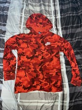 Nike Hoodie Red Camo Youth Size XL Used