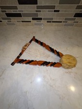 Handmade Wooden Ethiopian Kirar Stringed Instrument 