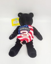 NWT 2001 NASCAR Dale Earnhardt Sr. God Bless America Plush Bear 26 GOLD'N BEARS