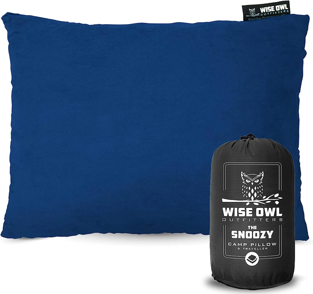 Memory Foam Camping Pillow for Travel Hiking Backpacking Airplane Sleep