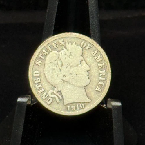 1910-S US Barber Dime 10C Silver Coin