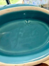 Vtng. Fiesta Ware Peacock Blue Gravy/Sauce Boat Ceramic USA