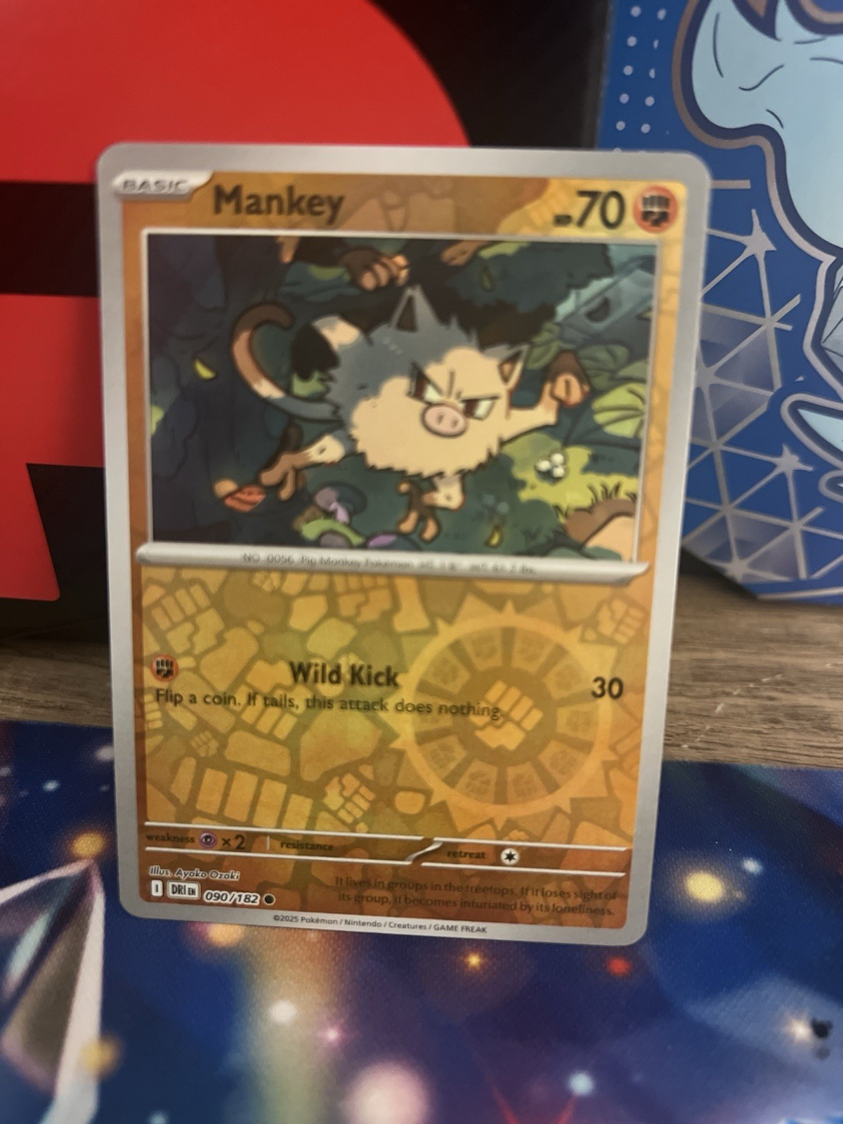 Mankey 90/182 Pokémon TCG Sv10: Destined Rivals Reverse Holo