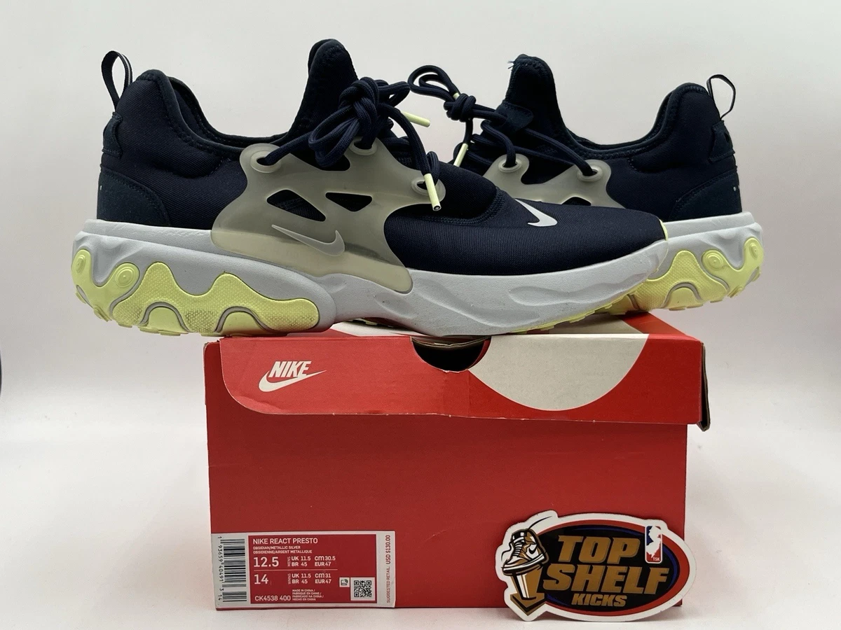 Nike React Presto Volt Athletic Sneakers Size 12 Nike React Presto Obsidian Volt for Sale | Authenticity  main image 2