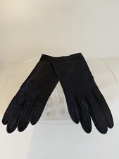    Women  s Leather Gloves Black Small Unlined New