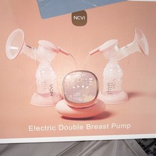 NCVI Double Electric Breast Pump Touch Screen Adjustable 24mm Pink/White