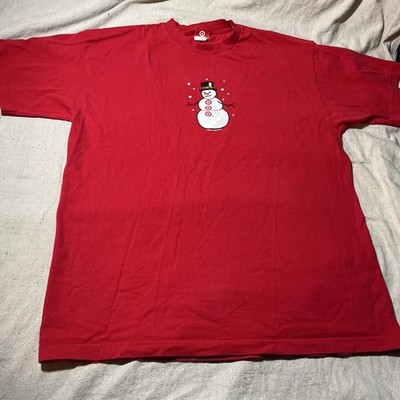 Vintage Target snowman T-shirt Y2K Christmas employee tee 2000 size XL rare