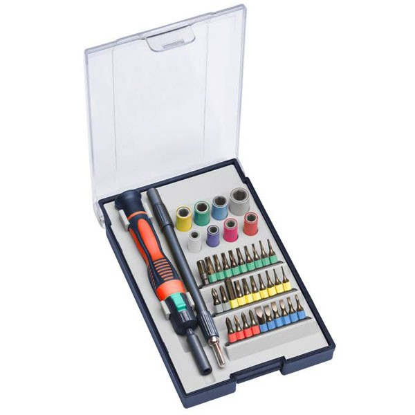 kwb Bit set 40-piece precision Bits sockets for electronics