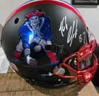 Rob Gronkowski Autographed Full Size Helmet Beckett COA Schutt Black Matte Auth