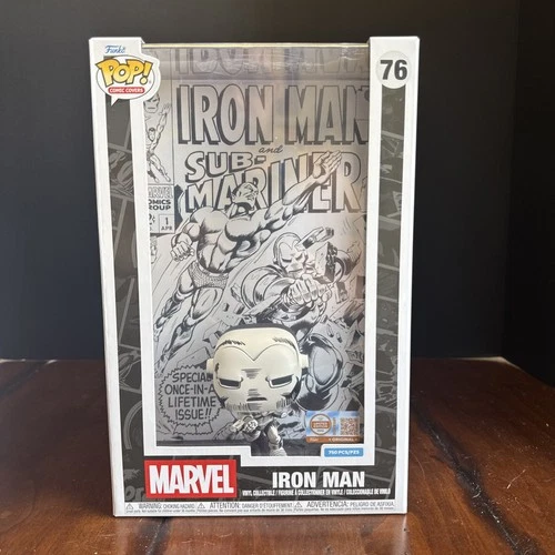 Funko POP! Comic Covers #76 Iron Man #1 (Black & White) 💥Grail LE to 750💥