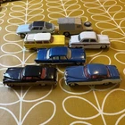SIX VARIOUS DINKY AND CORGI VINTAGE DIECAST VEHICLES plus JENSEN INTERCEPTOR