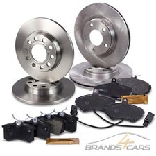 ATEC BREMSSCHEIBEN + BREMSBELÄGE BREMSKLÖTZE VORNE + HINTEN FÜR AUDI A4 8E B6 B7