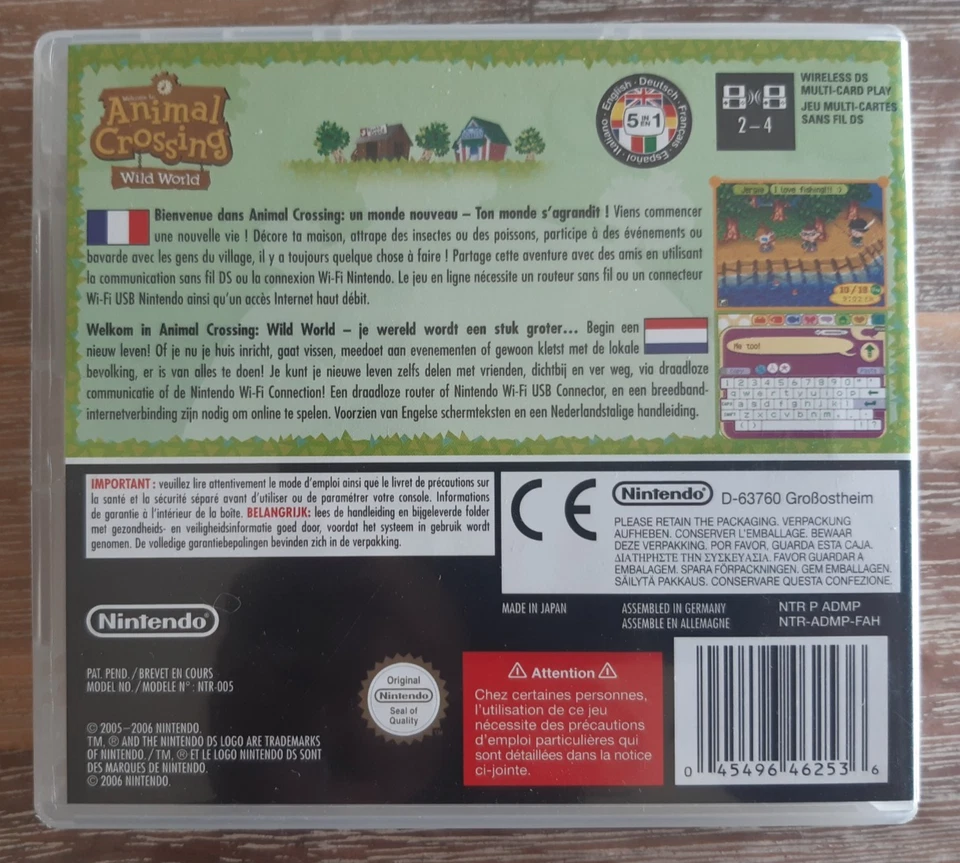 Boîte Vide + Manuel - Animal Crossing Wild World Nintendo DS - SANS JEU - Photo 4/4