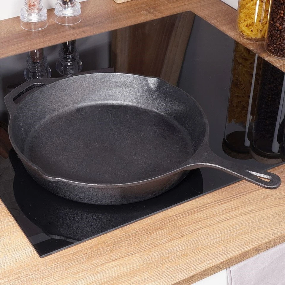 Poêle en fonte LITINA 30 cm – poêle robuste pour cuisine induction - Photo 2/4