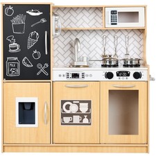 Best Choice Products Wooden Play Kitchen for Kids with 11 Accessories, Ages 3 