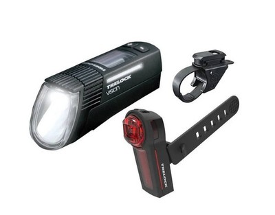 USB Lampen Set Trelock Licht LS 760 & LS 740  100 Lux I-Go Vision VECTOR Signal