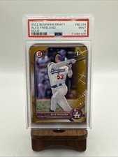 2022 Bowman Draft Gold #BD194 Alex Freeland /50 ROOKIE PSA 9 1st DODGERS WSC
