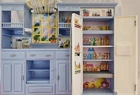 Vintage 2002 Mattel Barbie Living in Style Kitchen Set Featuring Fridge And Sink
